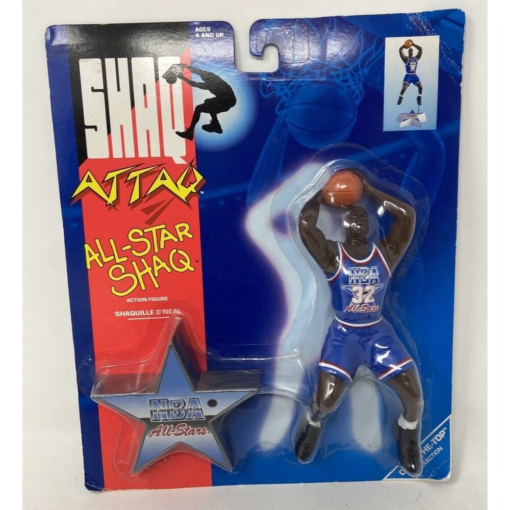 1993 Shaq Attaq All-Star Shaq Shaquille O'Neal Basketball Figure 61204 Kenner